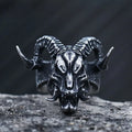 2023 New Design Punk 3D Devil Demon Skull Dragon Ring Vintage 316L Stainless Steel Biker Retro Colour Boyfriend Gift