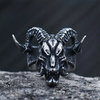 2023 New Design Punk 3D Devil Demon Skull Dragon Ring Vintage 316L Stainless Steel Biker Retro Colour Boyfriend Gift