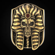 Skull Egyptian Ring — Two-tone Stainless Steel
