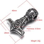 Stainless Steel Viking Norse Pendant for Necklace DIY Accessories Jewelry Making Findings Men Charm Supplies Punk Axe