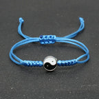 Yin Yang Braided String Bracelet — Adjustable, Multiple Colors