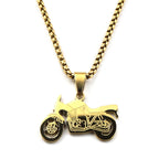 Motorcycle Stainless Steel Pendant Necklace