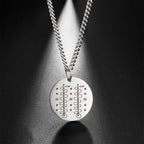 My Shape Voodoo Loa Baron Samedi Round Pendant Necklace for Men Maman Brigitte Stainless Steel Necklaces Amulet Religion Jewelry