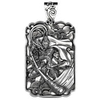 Monkey King Buddha Pendant Necklace for Men — Black-Tone