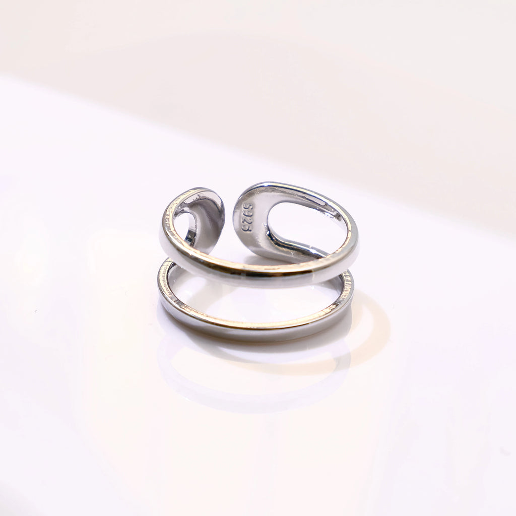 Retro 3 Stacking Rings Set Adjustable Open Ring For Men Gothic Punk Edgy Hiphop Silver-plated Copper Jewelry Accessories Gift