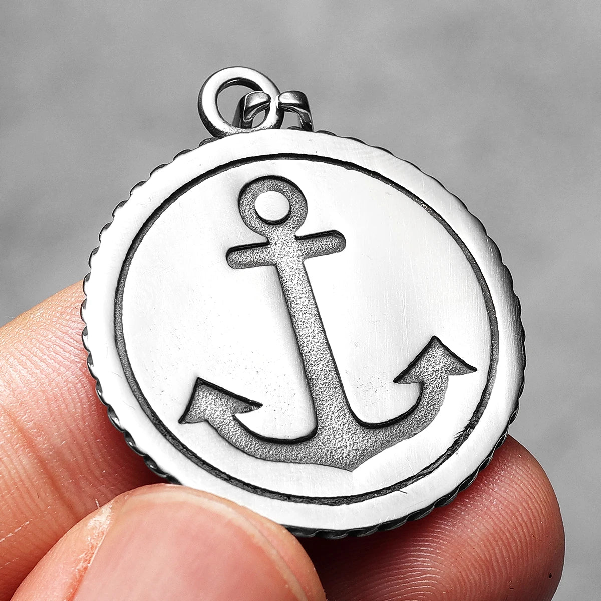 Compass Stainless Steel Pendant Necklace