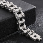 Matte 316l Stainless Steel Motorcycle Chain Man Bracelet for Men Gothic Hardware Bike Jewelry Gifts Men's Bracelets