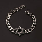 Star of David Bracelet — Stainless Steel