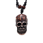 FX020 Ox bone carving necklace skull pendant Punk Choker Retro Jewelry Tribal style Imitation Yak Bone necklace Amulet