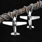 Airplane Pendant Necklace — Stainless Steel