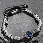 Gothic Eagle & Dragon Claw Beaded Bracelet — Stainless Steel