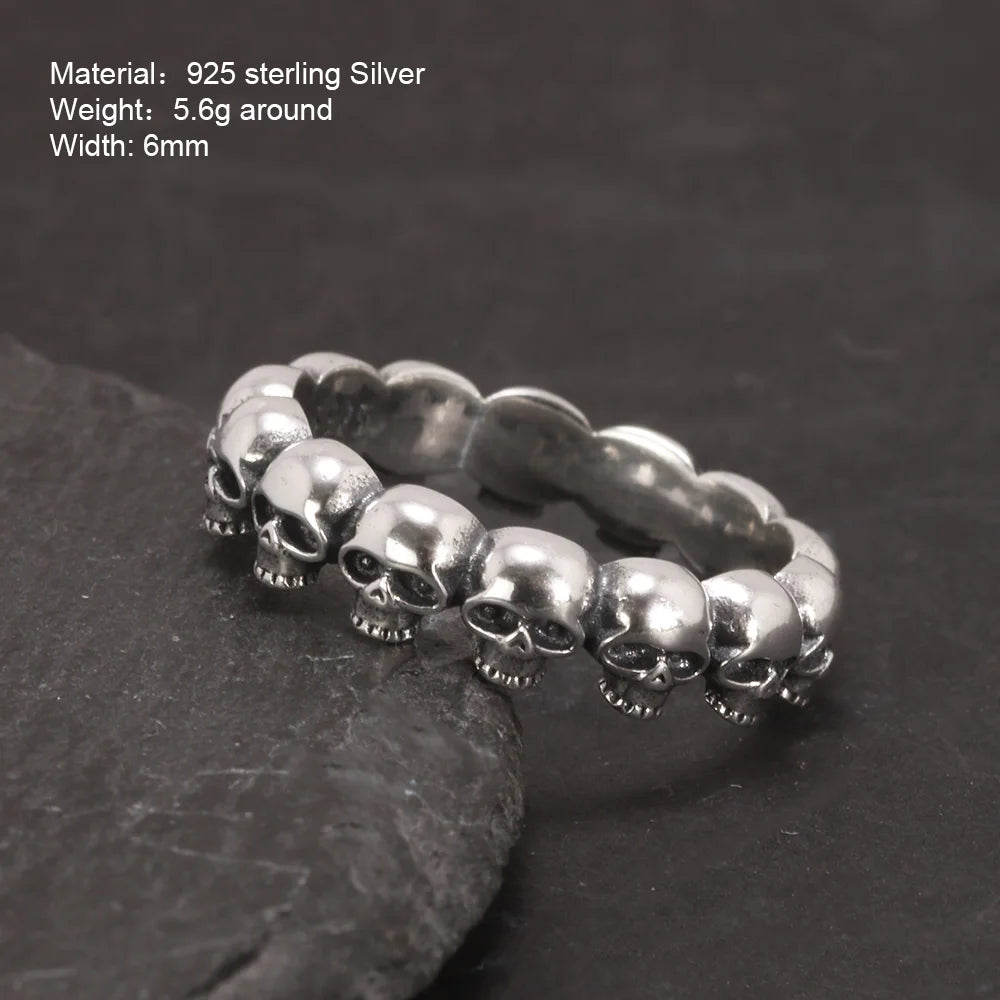 Skull Ring — 925 Silver Punk Couple