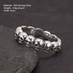 Skull Ring — 925 Silver Punk Couple