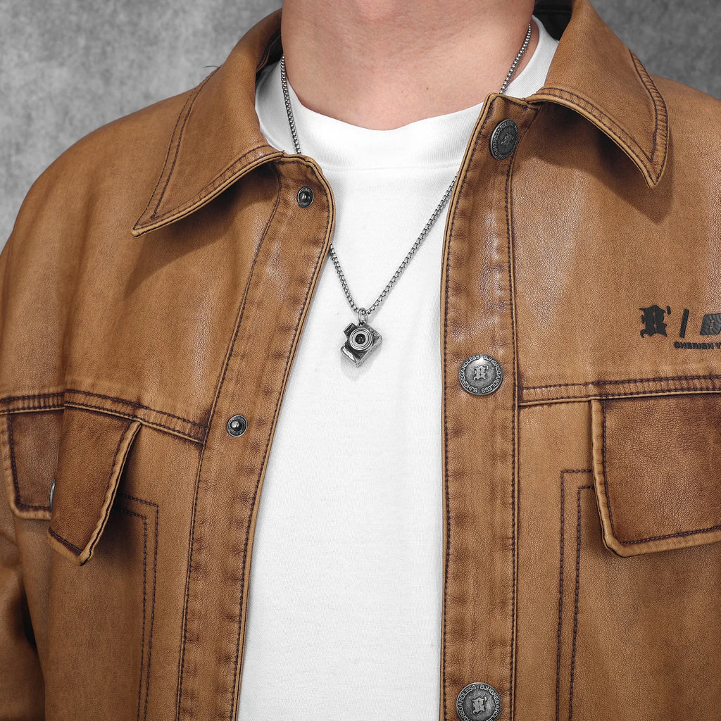 Retro Camera Men Necklaces With Pendant Stainless Steel Unique Jewelry For Male Women Punk Hip Hop Accessories Gifts Wholesale