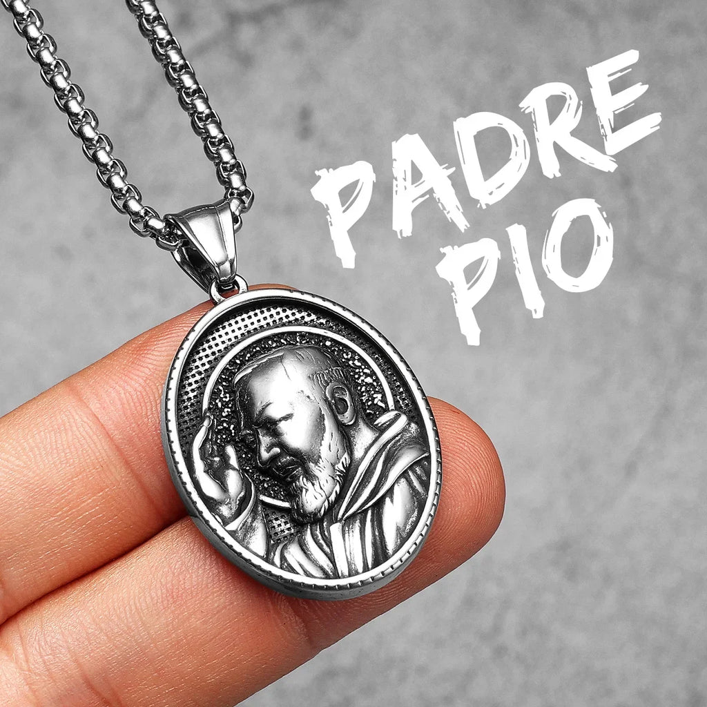 Saint Andrew Pendant Necklace Stainless Steel