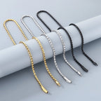 KALEN High Polished Stainless Steel Link Chain Necklace for Men Women Personalized Minimalist Sweater Chain Jewelry Accessories