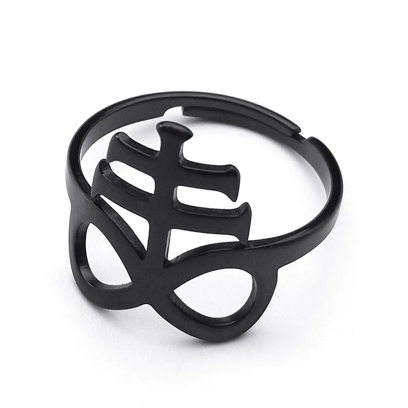 Cross Ring — Stainless Steel Adjustable