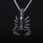 Scorpion Pendant Necklace — Stainless Steel