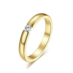 4mm Simple Smooth Women Rings Black Stainless Steel Men Rings Birthday Gifts Rings for men