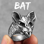 Bat Skull Ring — Stainless Steel