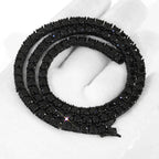 3MM Black CZ Tennis Chain Bracelet Hip Hop Black Ice Plated Tennis Bracelet Men and Women High End Accessories