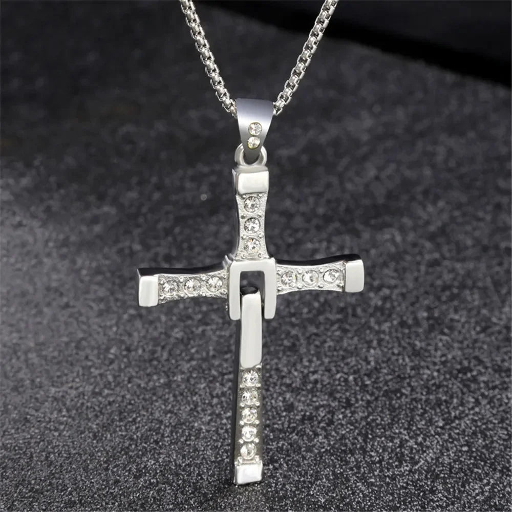 Cool European and American Personalized Men's Pendant Necklace New Fashion Punk Hip-hop Men's Necklace Jewelry
