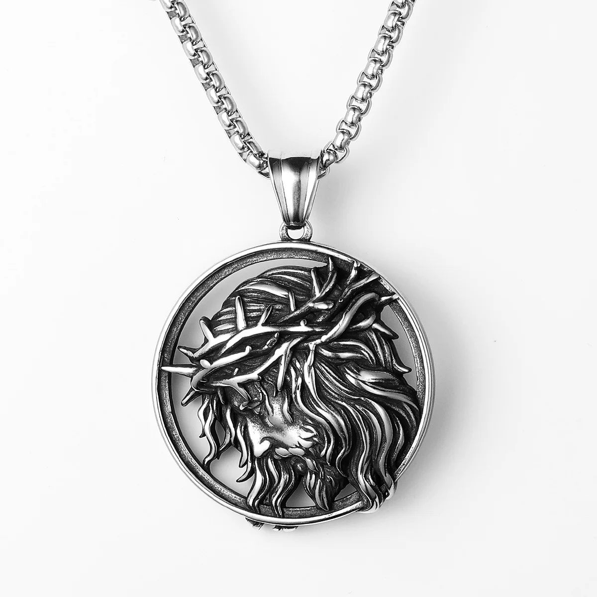 Crown of Thorns Pendant — Stainless Steel