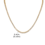 Iced Out Tennis Chain 4mm — Stainless