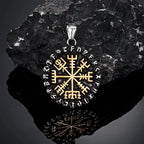 Viking Vegvisir Stainless Steel Pendant Necklace