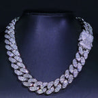 Iced Out Cuban Necklace Stainless Steel 18MM