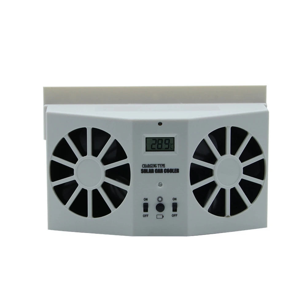 Car Window Auto Exhaust Fan Cooler Solar Powered Air Vent Cool Cooling Air Vent Conditioner Ventilator Radiator Cooling