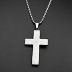 Cross Jesus Christ Silver Pendant Retro Crucifix
