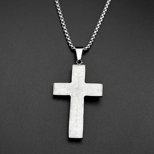 Cross Jesus Christ Silver Pendant Retro Crucifix