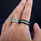 Viking Norse Rune Pattern Ring — Stainless Steel