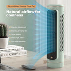 Rechargeable Wall Mount Air Cooler Silent Vertical Tower Fan Air Conditioning Fan for Home Bedroom Office Living Room