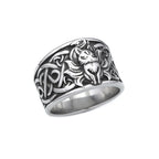 Nine Tailed Fox Ring — Stainless Steel