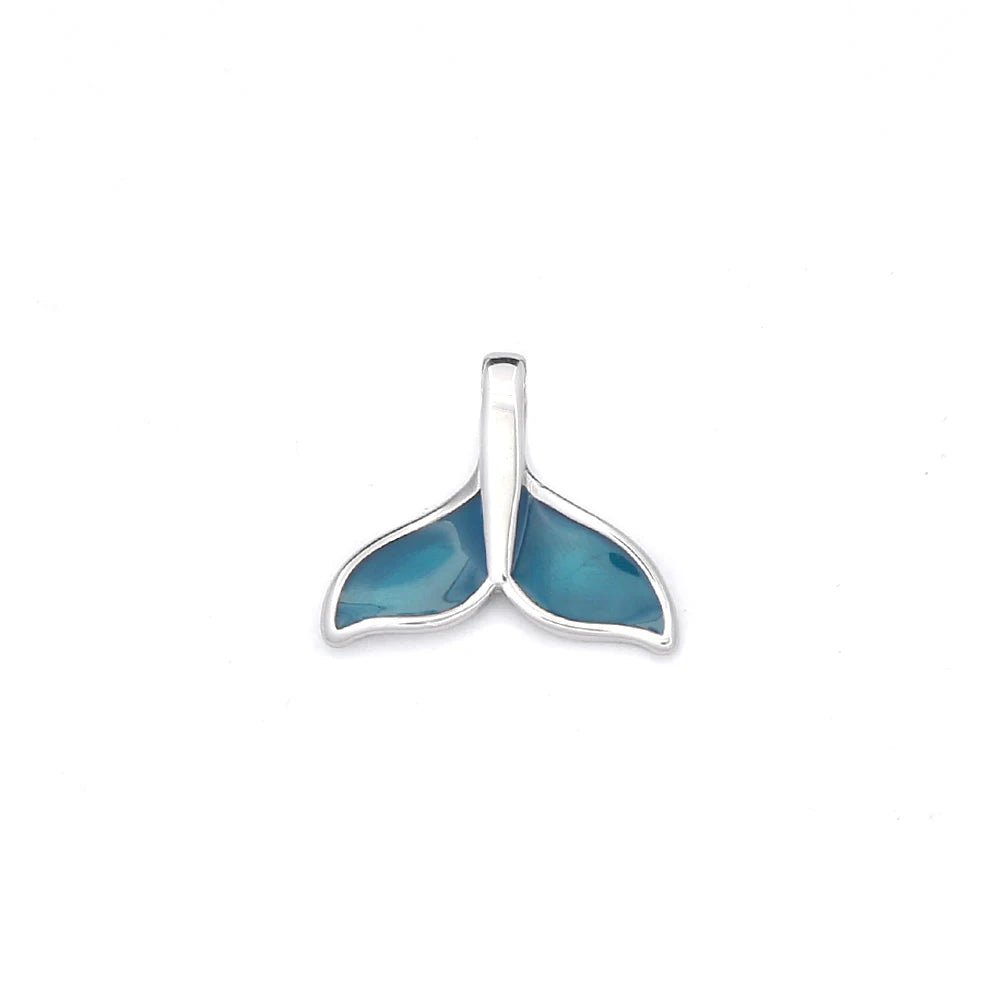 Blue Whale Tail Pendant — Stainless Steel