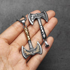 Viking Phoenix Axe Men Necklaces Stainless Steel Pendant Chain Women Punk Fashion Jewelry New In Accessories Gifts Wholesale