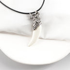 Wolf Tooth Amulet Choker Necklace