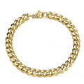 Fashion Stainless Steel Men Curb Cuban Chain Bracelet Women Bracelet on Hand for Couple Unisex Wrist Hand Jewelry