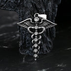 Good Polished 2024 New 316L Stainless Steel Feather With Zircon Pendant Necklace For Men Fashion Casual  Jewelry Couple Gift