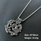 Norse Celtic Knot Beast Pendant Necklace — Stainless Steel