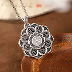 Flower 925 Silver Pendant Necklace