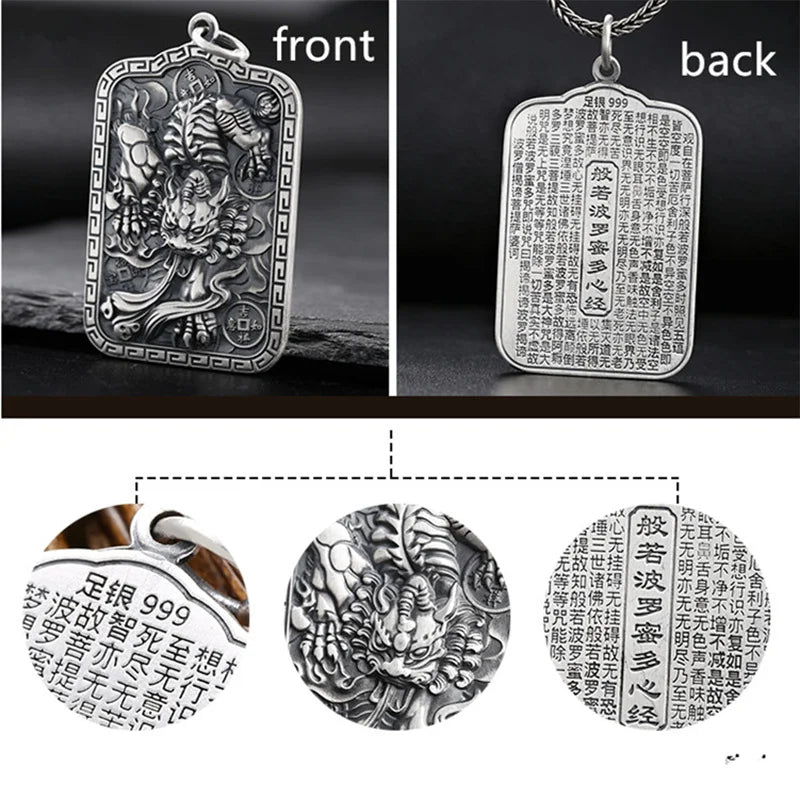 Dragon 925 Silver Pendant Necklace