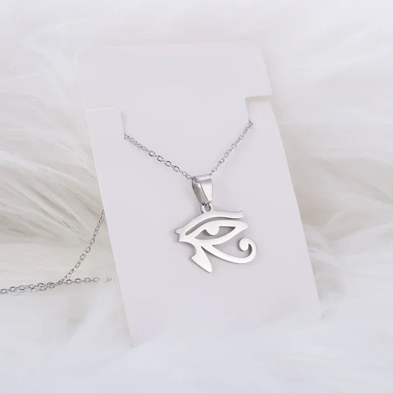 Ancient Egyptian Animal Totem Ankh Cross Pendant Necklace for Men Women Fashion Charm Lucky Riding Jewelry