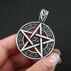 Fashion Vintage Hexagram Pendant Necklaces For Man Women Stainless Steel Star Of David Necklace Amulet Jewelry Gift