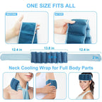 35*9cm Summer neck cooling cold sensation ice scarf ice pack sports headscarf pet ice scarf new reusable