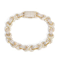 Iced Out Cuban Chain Necklace Stainless Steel 10MM