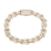 Flip Iced Out Cuban Chain Necklace Stainless Steel 10MM