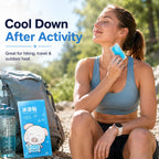Cooling Gel Ice Sticker 10H Disposable Non Woven Patch for Summer Outdoor Camping Hiking Heat Relief Body Cooling Care